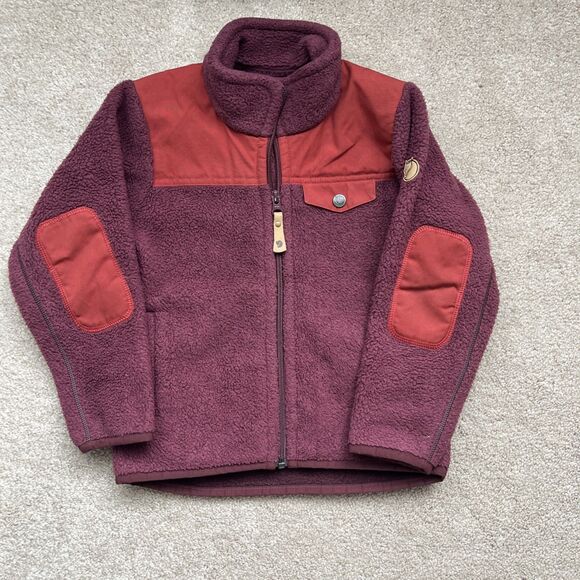Fjallraven Singi Fleece Jacket Kids 5-6Y Red G1000 Layer Transitional Gorpcore - Picture 1 of 7